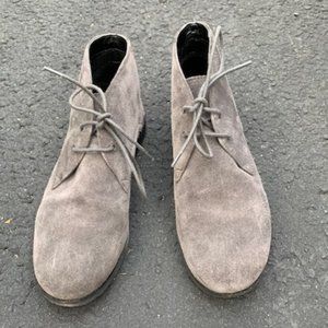 Franco Sarto Portier Suede Gray Ankle Boots Women Size 7.5